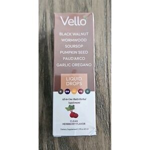 Vello Black Walnut Wormwood Gut Cleanse, Wormwood Black Walnut Clove Drops, G...